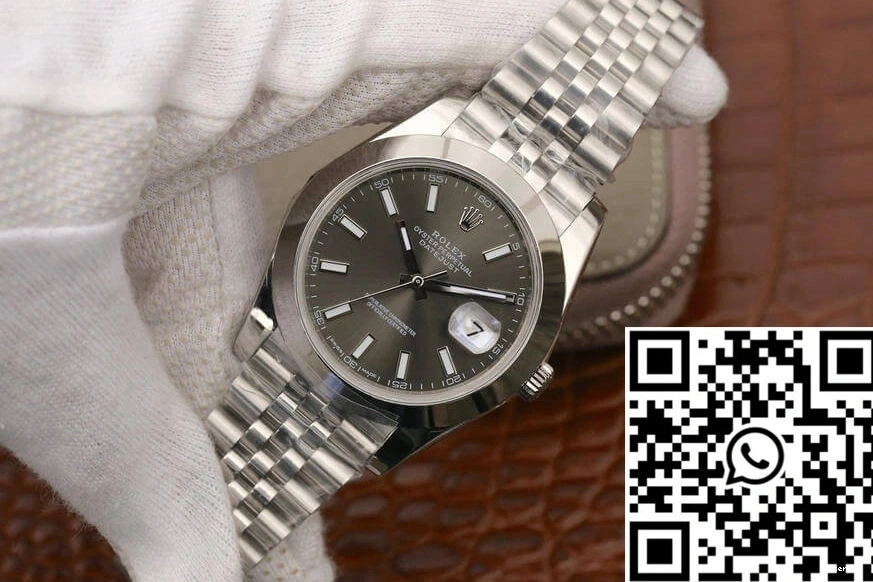 EW M126300-0008 Factory Datejust Grey Rolex Dial 0127